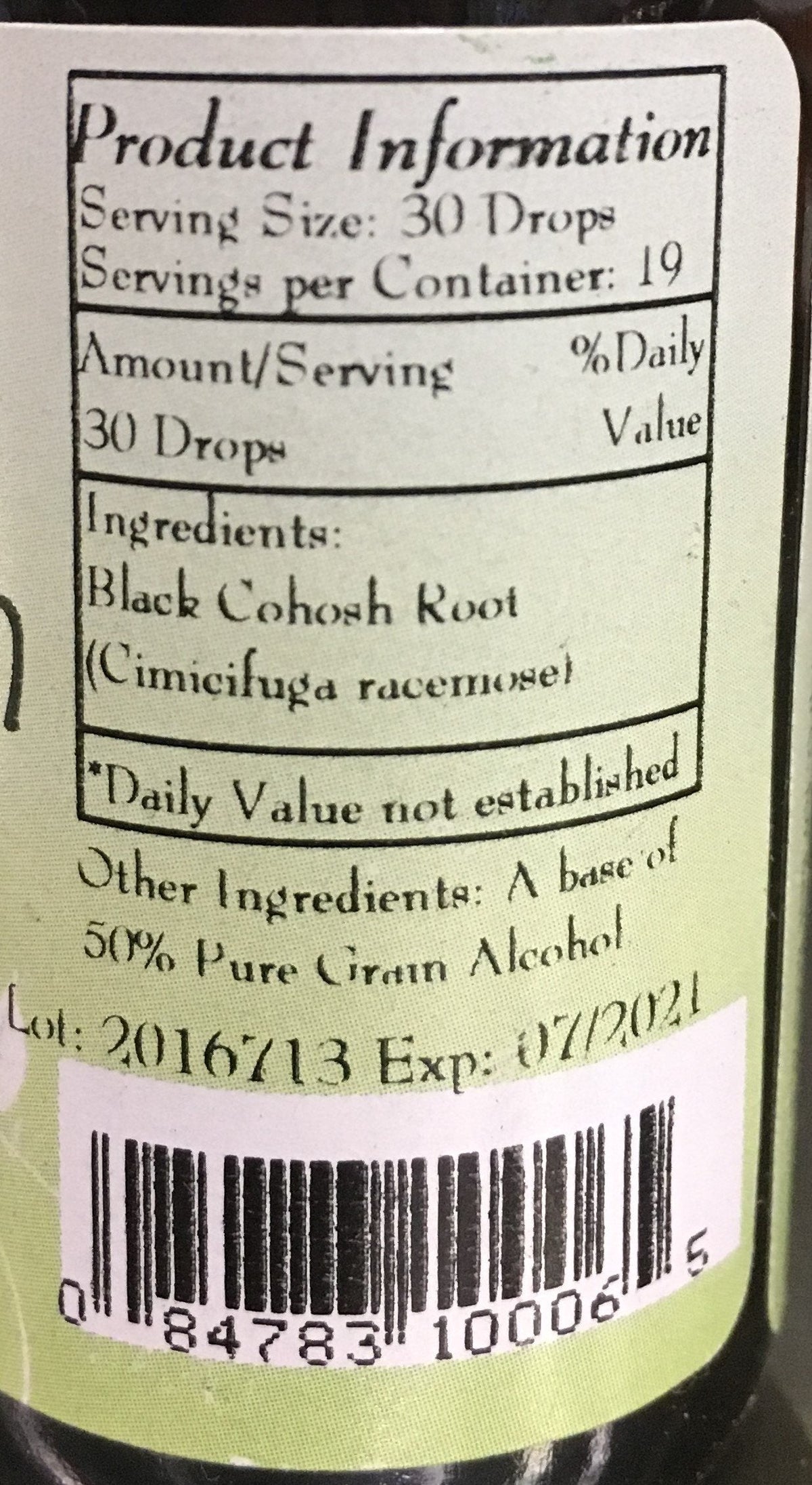 Best Botanicals Black Cohosh Root Extract 1 oz.