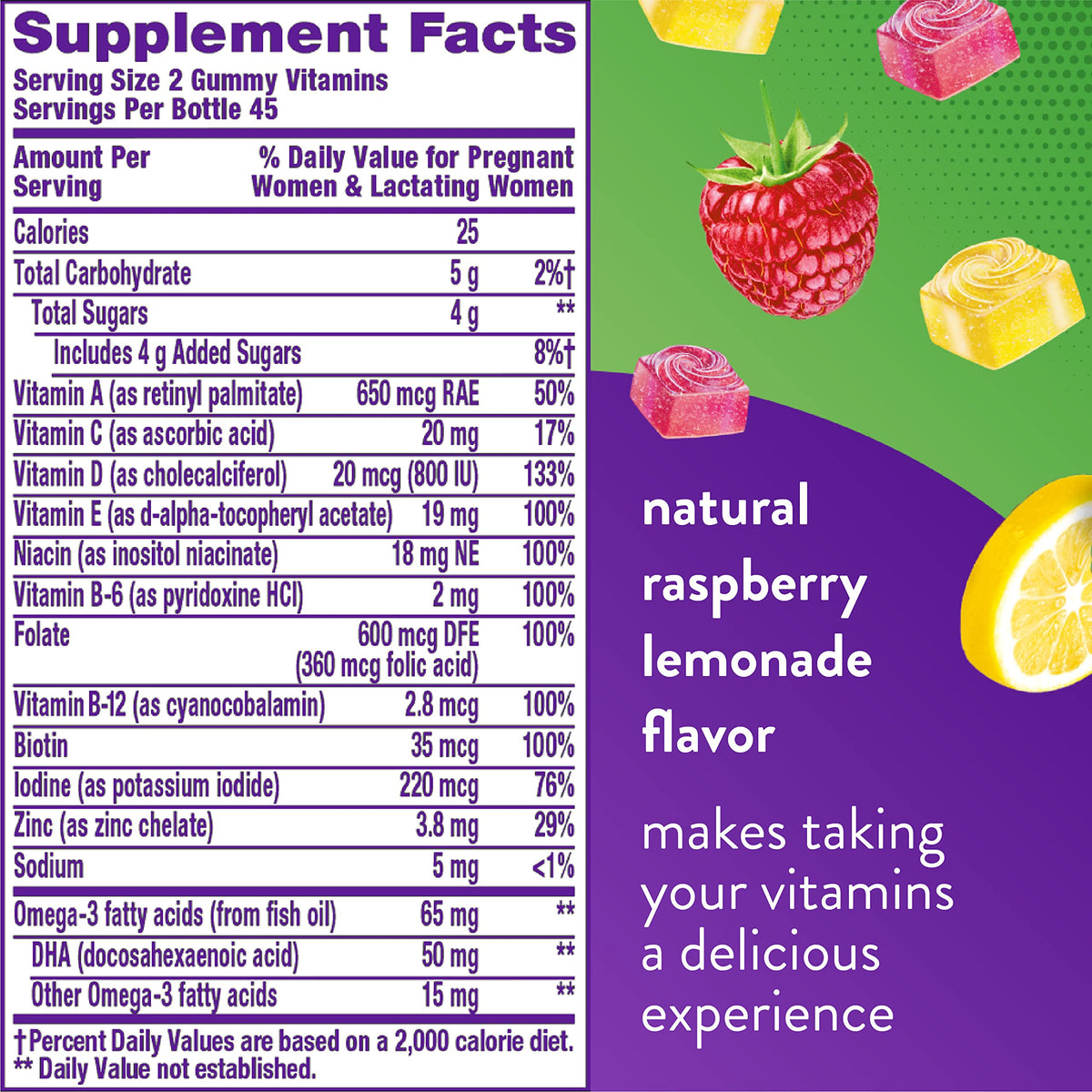 Vitafusion PreNatal Gummy Vitamins & Chewable Calcium Gummy Vitamins