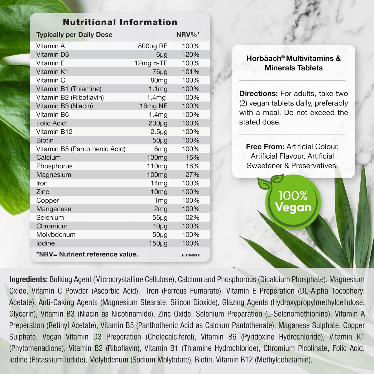 Multivitamin Tablets for Men and Women | 365 Count | with 24 Essential Nutrients