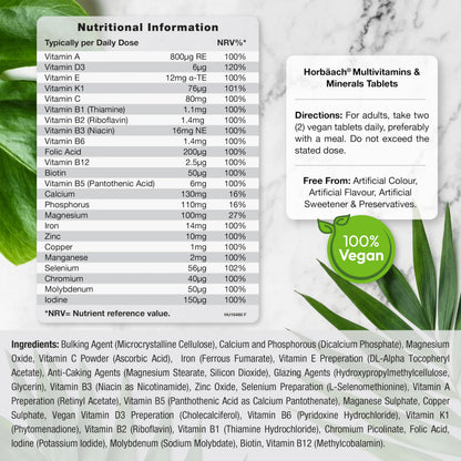 Multivitamin Tablets for Men and Women | 365 Count | with 24 Essential Nutrients