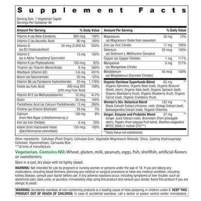Rainbow Light Womens One + Multivitamin 50 Plus | 90 Caplets