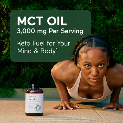 SMARTERNUTRITION MCT Oil Softgels C8 and C10 - Ketogenic Fuel for Brain & Body, Sustained Energy - from Cold-Pressed Coconut, Palm & Gluten-Free, Non-GMO - 90 Count - 30-Day Supply