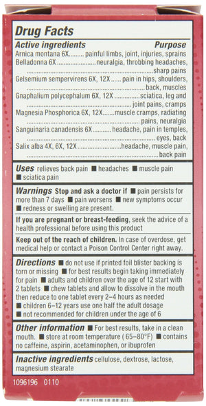 Natrabio Pain Relief Tablets, 60 Count NatraBioBuy Supplements Australia