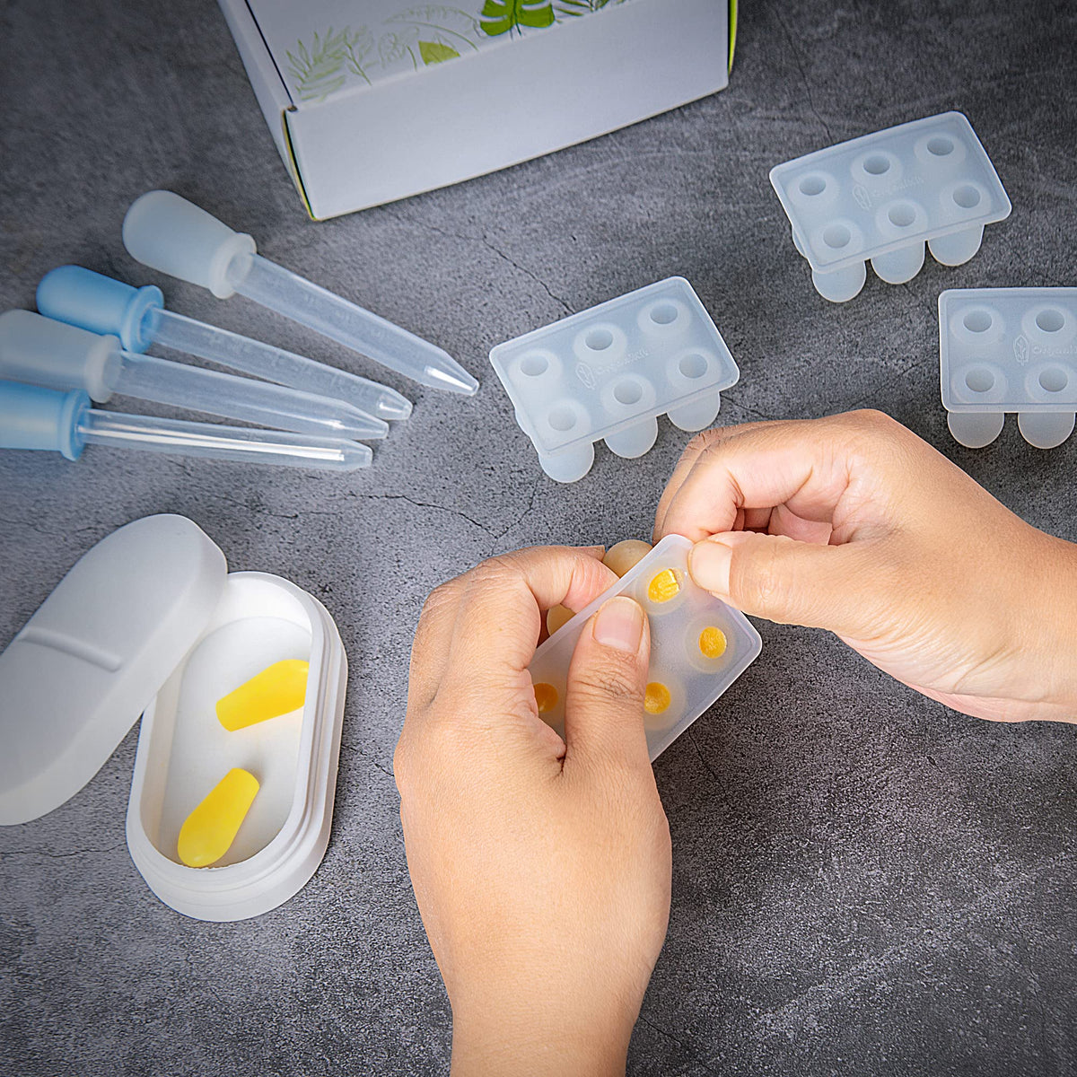 OrganiKit's Reusable Suppository Mold Kit - Eco-Friendly, 2ML, Silicone, Suppository Molds
