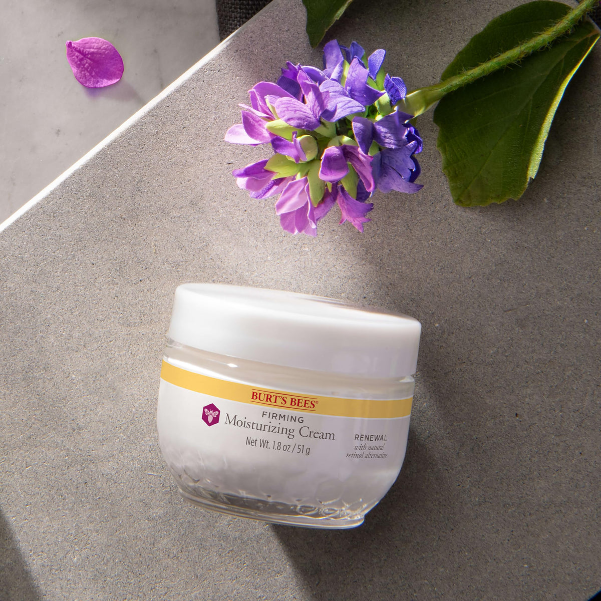 Burt's Bees Renewal Firming Face Cream (1.8 oz) - Natural Retinol Alternative (Bakuchiol) Anti-Aging Moisturizer