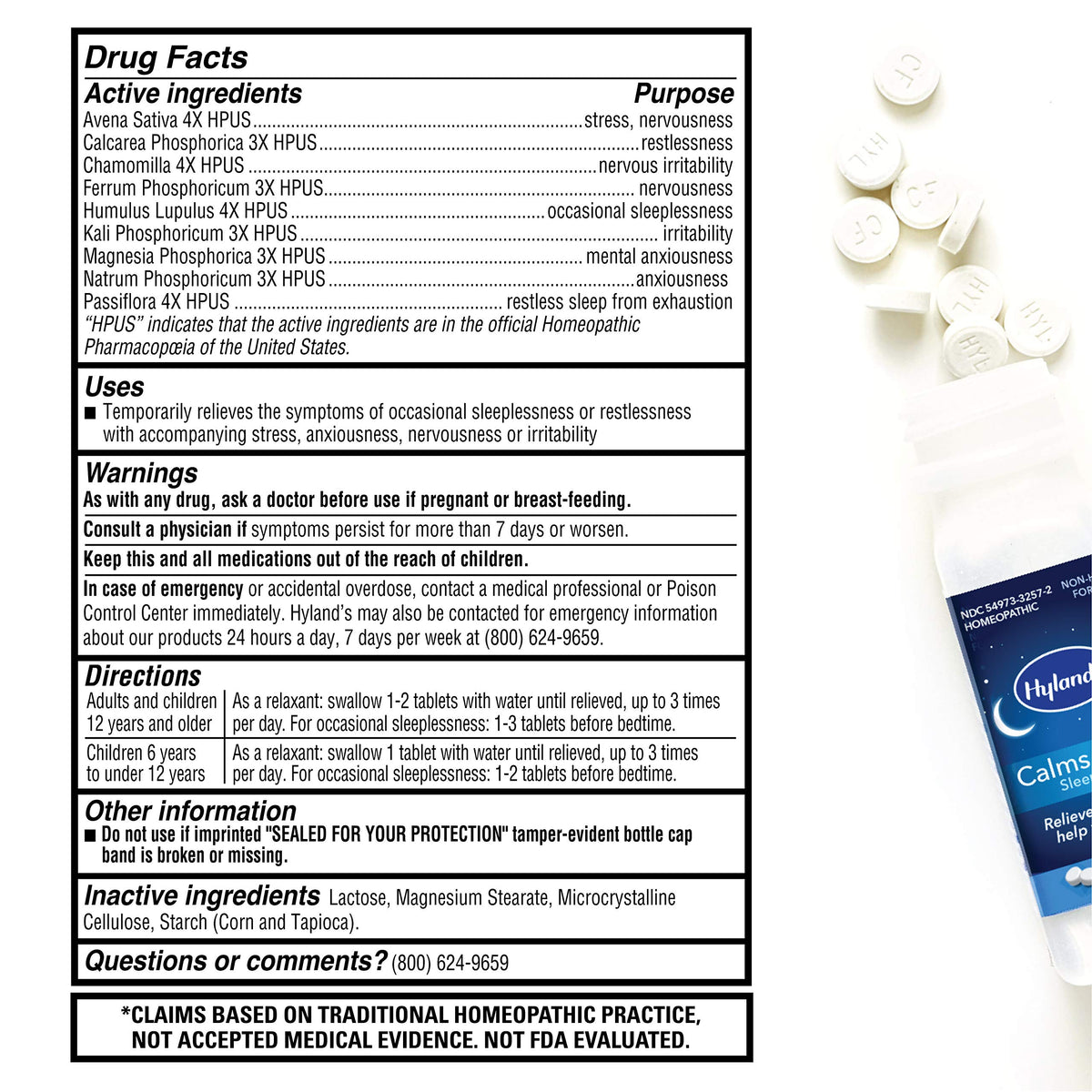 HYLANDS Calms Forte, 50 CT