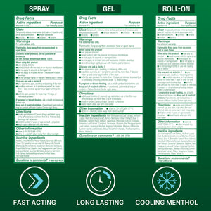 Biofreeze Spray, Gel, & Roll-On Pain Relief Variety Pack, Muscle Pain Relief, Arthritis Pain Reliver, Neck Pain Relief, Cooling Menthol Joint Pain Relief, 3 Fl Oz Spray, 3 Fl Oz Gel, 2.5 Fl Oz Roll On BiofreezeBuy Supplements Australia