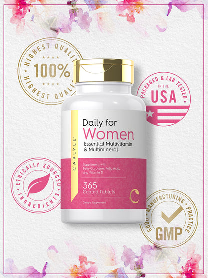 Carlyle Multivitamin and Multimineral for Women | 365 Tablets