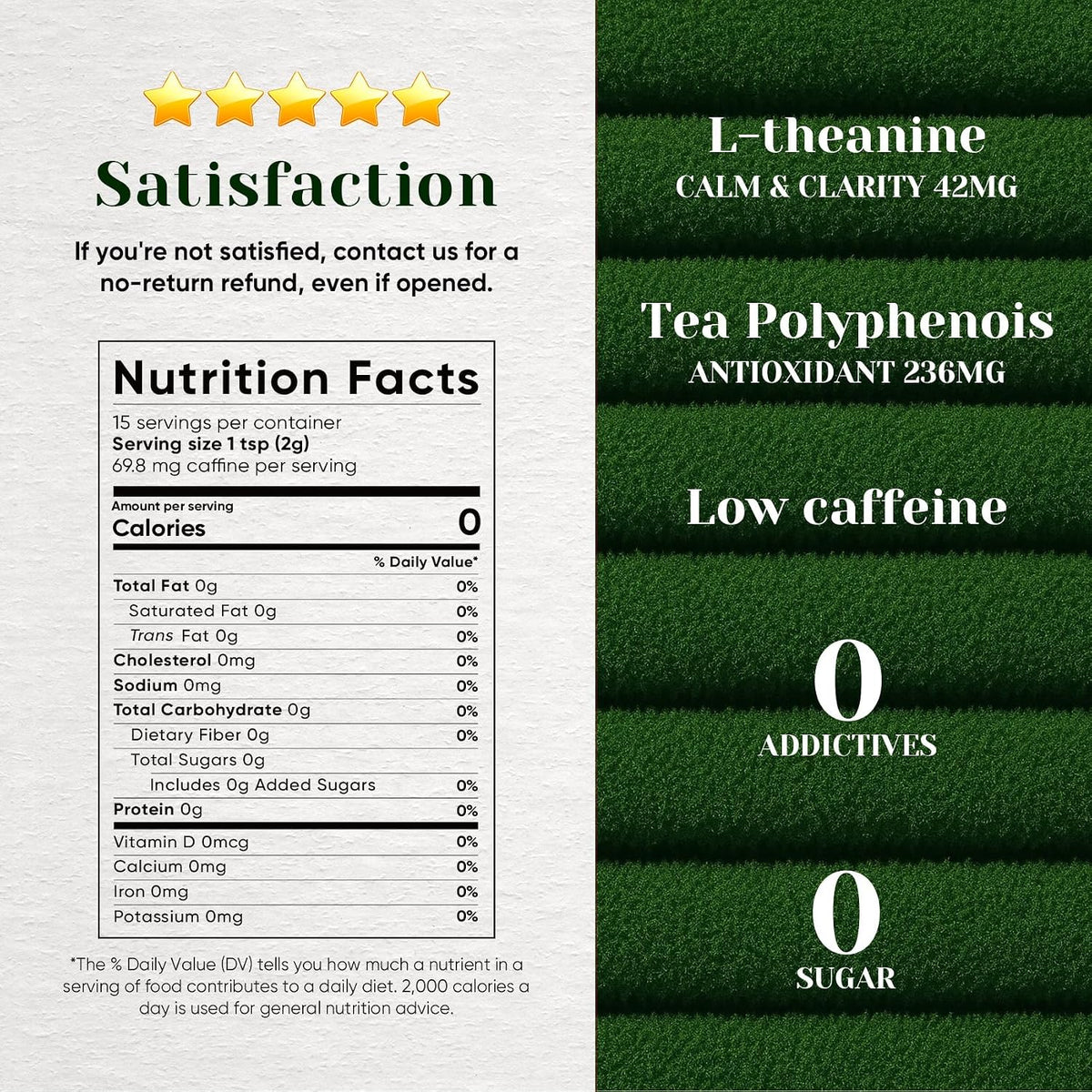 Ceremonial Grade Matcha Green Tea Powder, First Harvest, Shade Grown, 30g - 100% Pure Matcha Powder Ceremonial Grade, w/ No Additives, Unsweetened, Vegan, Gluten-Free, Smooth Flavor for Tea and Lattes