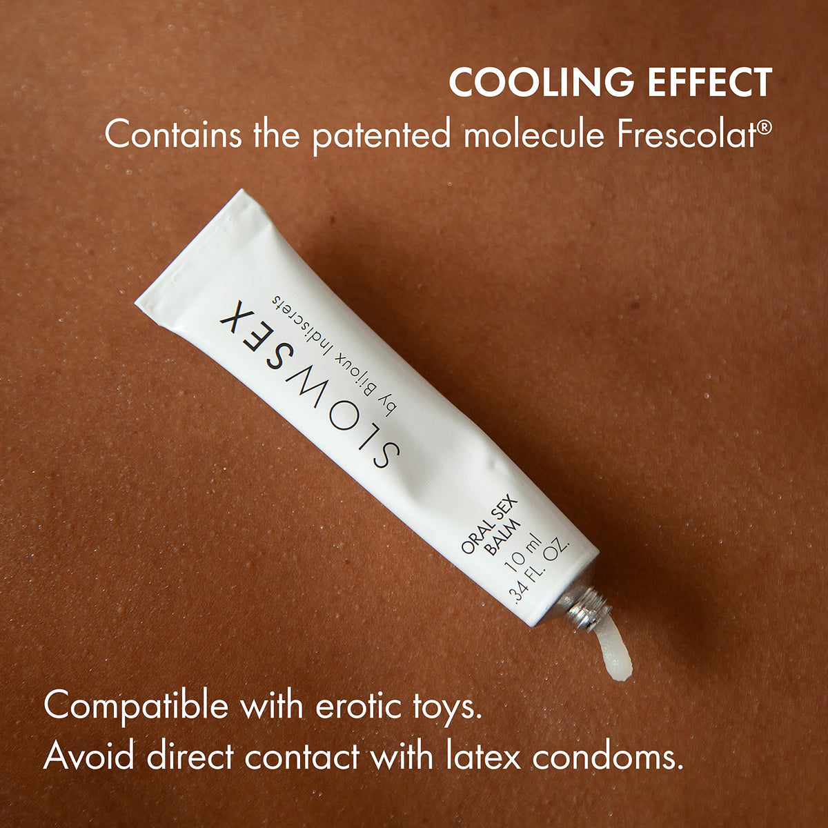 Bijoux Indiscrets Oral Sex Balm, Cooling Coconut Gloss, Slow Sex, 10ml