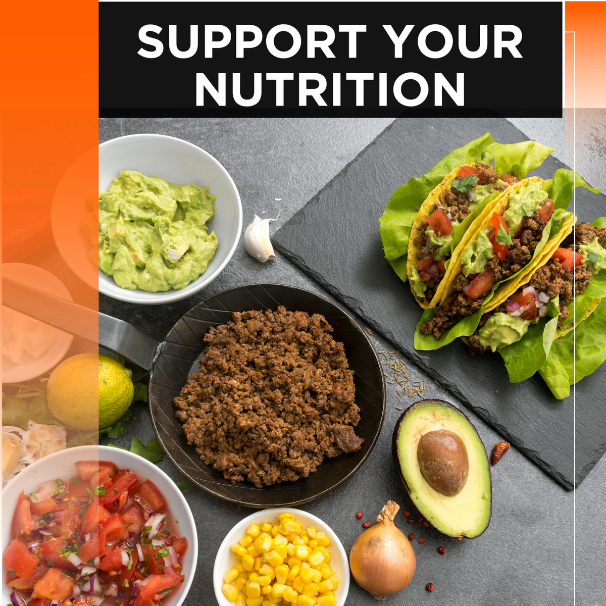 Quality Choice Sugar Free Fiber Powder Naturally Derived Vegetable Formula 48 Doses Orange Flavor