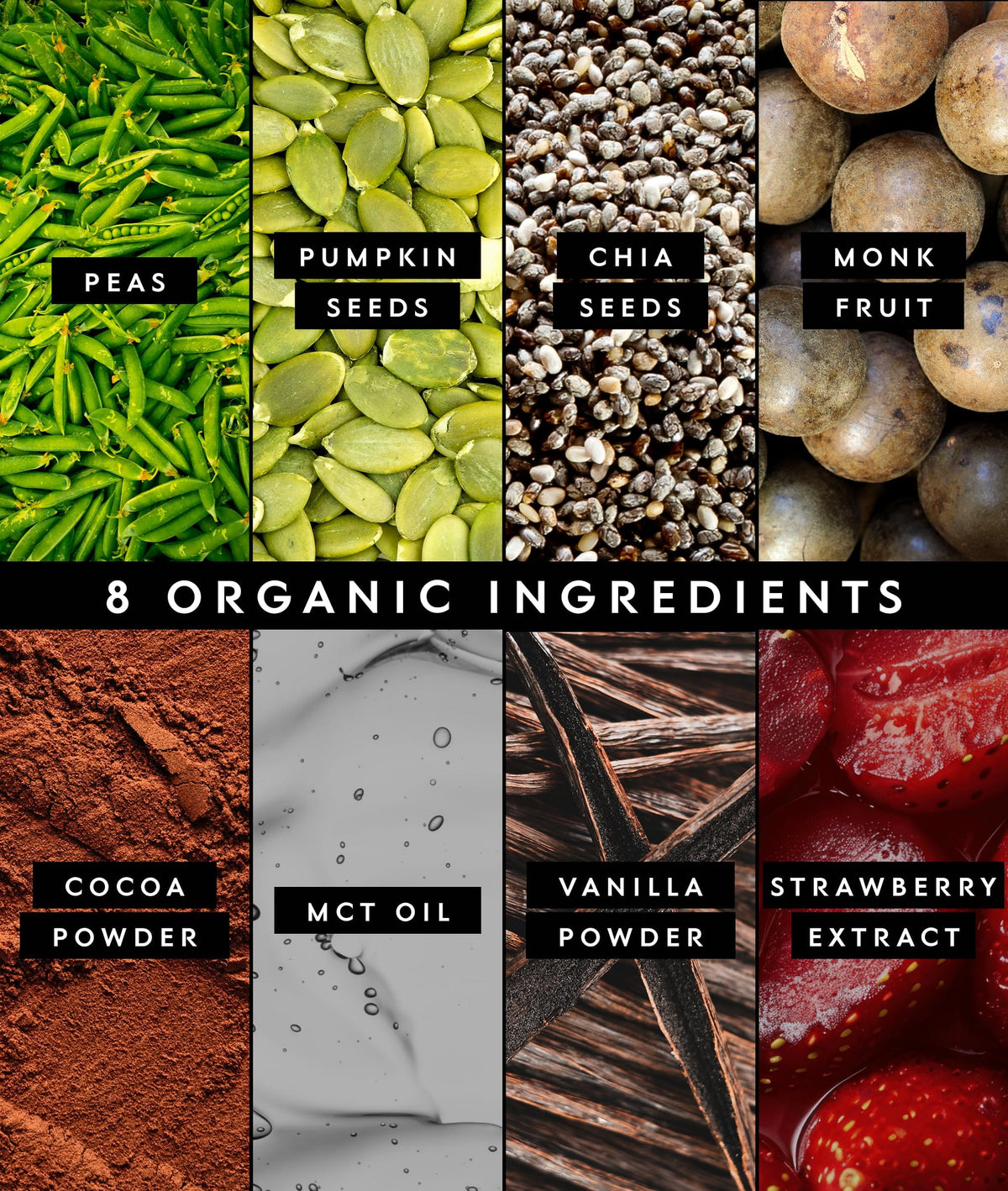 Truvani Organic Plant Based Protein Powder - Strawberry - 10 Servings - Vegan - 20g Pea Protein - Single Serving Travel Packets - Keto - Gluten & Dairy Free - Low Carb