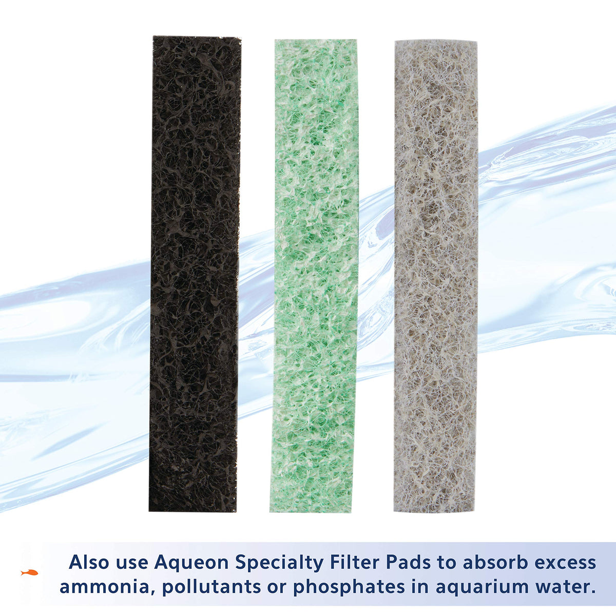 Aqueon Aquarium Fish Tank Replacement Filter Cartridges, Large - 3 Pack - Fish tank filter cartridge with activated carbon, rinse-install tab, change every 4 weeks, fits canister filter 200-400