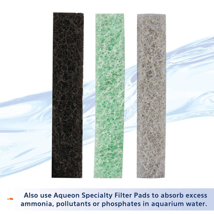 Aqueon Aquarium Fish Tank Replacement Filter Cartridges, Large - 3 Pack - Fish tank filter cartridge with activated carbon, rinse-install tab, change every 4 weeks, fits canister filter 200-400