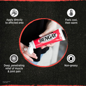 Vanishing Scent Bengay Relief Gel, Non-Greasy Topical Reliever with Cooling Menthol, 2 oz BengayBuy Supplements Australia