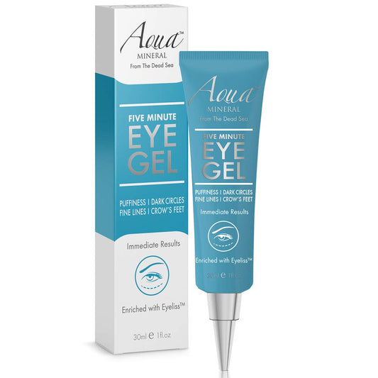 Aqua Mineral 1 oz Puffy Eye Gel - Instant Rapid Reduction Treatment with Green Tea Extract