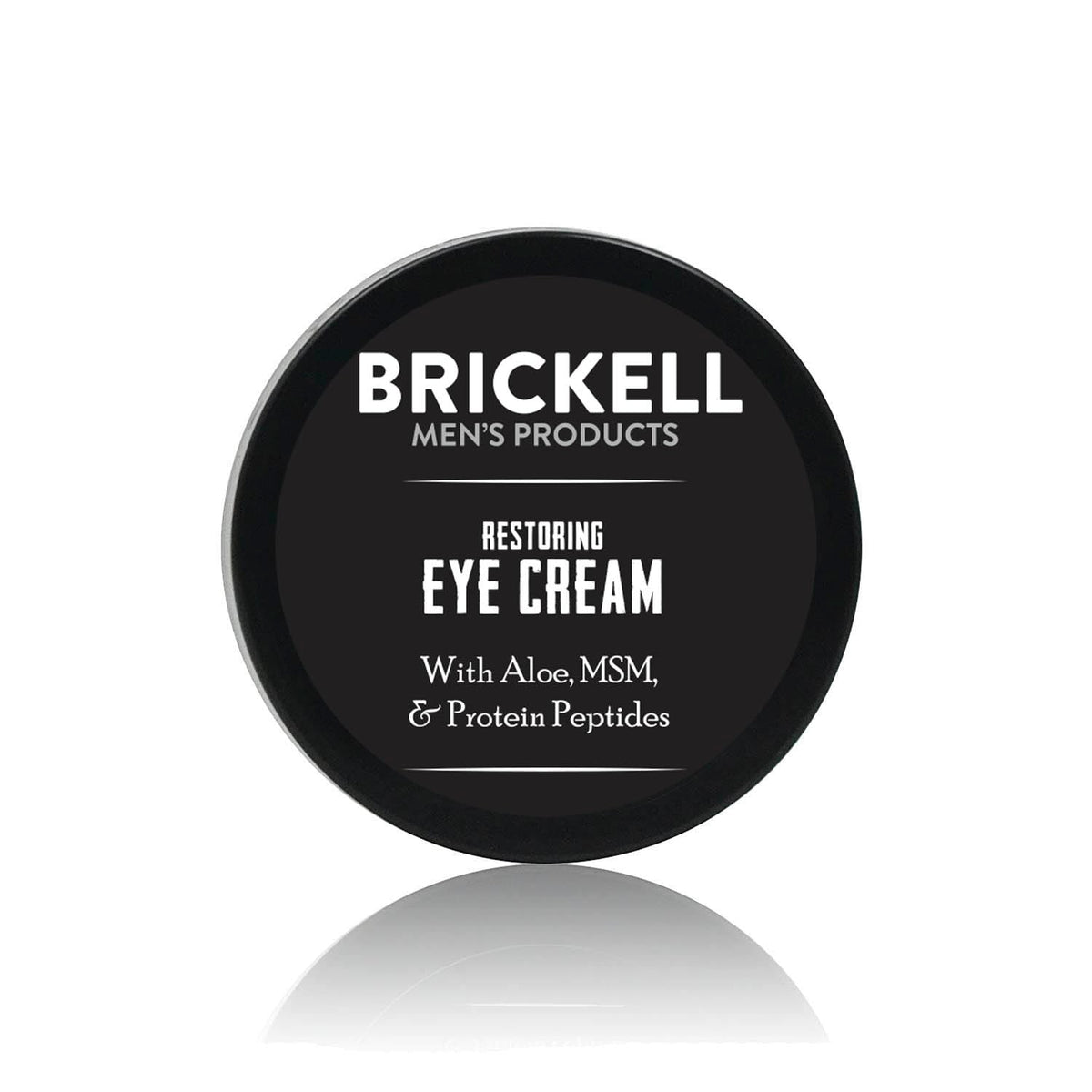 Brickell Men's Restoring Under Eye Cream Jar - Premium Natural Anti-Aging Formula for Men