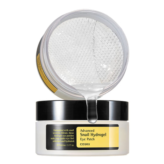 COSRX Advanced Snail Hydrogel Eye Patch 60pc - Hydrating Korean Gel Serum Mask for Fine Lines and Under Eye Treatment