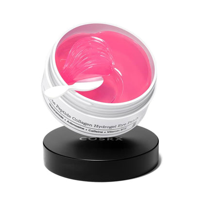 COSRX Pink Peptides Collagen Hydrogel Eye Patch 60 Patches - Korean Under Eye Mask for Puffiness and Brightening