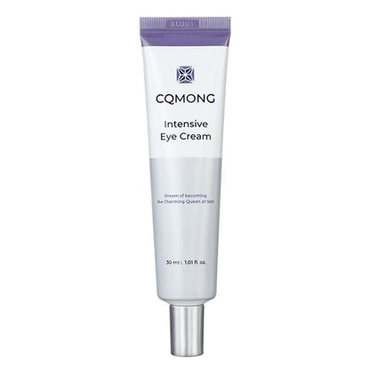 CQMONG Intensive Eye Cream with Glutathione and Amino Acids for brightening dark spots and smoothing wrinkles under eyes.