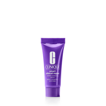 Clinique Smart Clinical Repair Mini 0.34 Fl Oz bottle – a small but powerful anti-aging serum for travel.