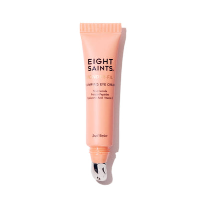 Eight Saints Wonder-fill Plumping Eye Cream 0.5 oz jar for natural anti-aging and hydration.