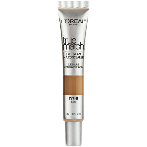 L’Oréal Paris True Match Eye Cream in a Concealer - Shade Dark N7-8 Neutral for Deep Skin Tones