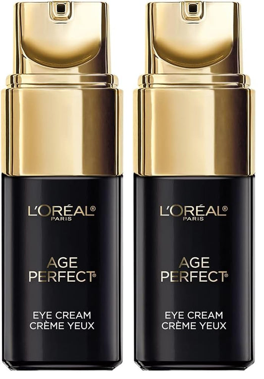 Pack of two L'Oreal Paris Age Perfect Cell Renewal Eye Cream 0.5 fl oz jars.