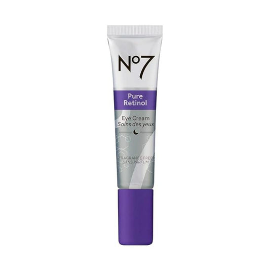 No7 Pure Retinol Eye Cream 15ml tube – professional strength retinol treatment for eye wrinkles.