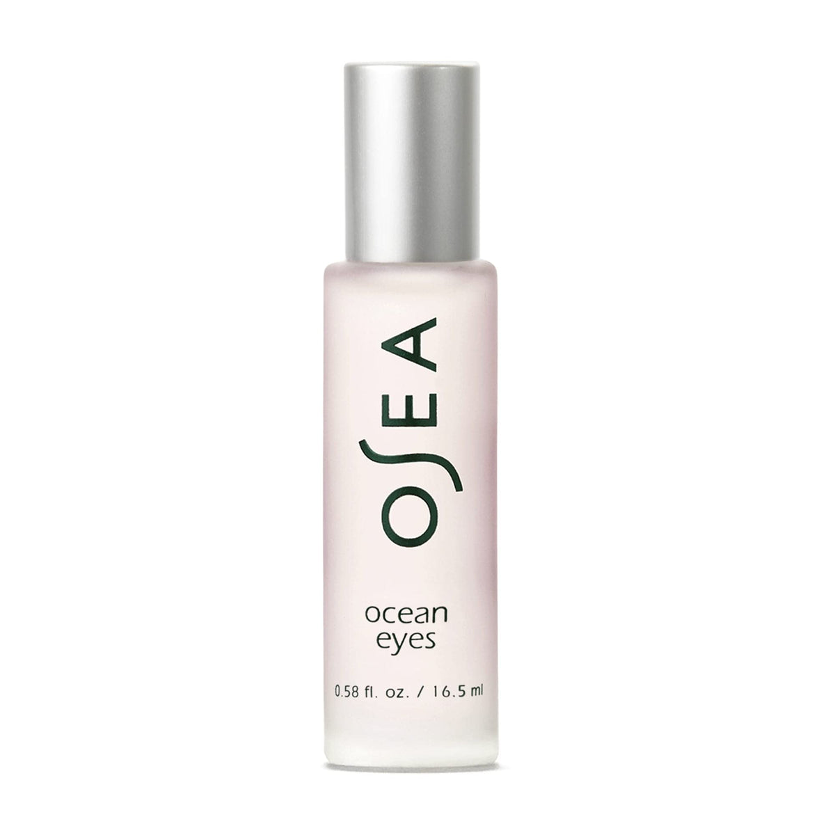 OSEA Ocean Eyes® Age-Defying Eye Serum bottle with its signature cooling metal roller ball applicator for under-eye massage.