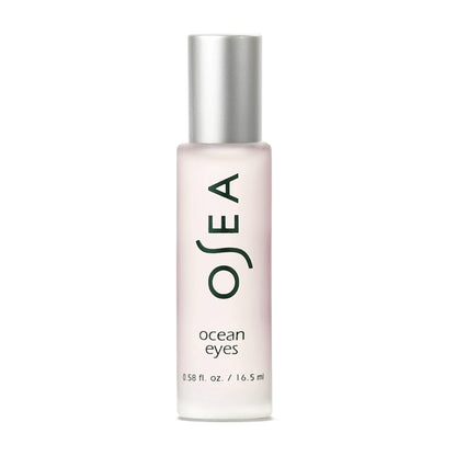 OSEA Ocean Eyes® Age-Defying Eye Serum bottle with its signature cooling metal roller ball applicator for under-eye massage.