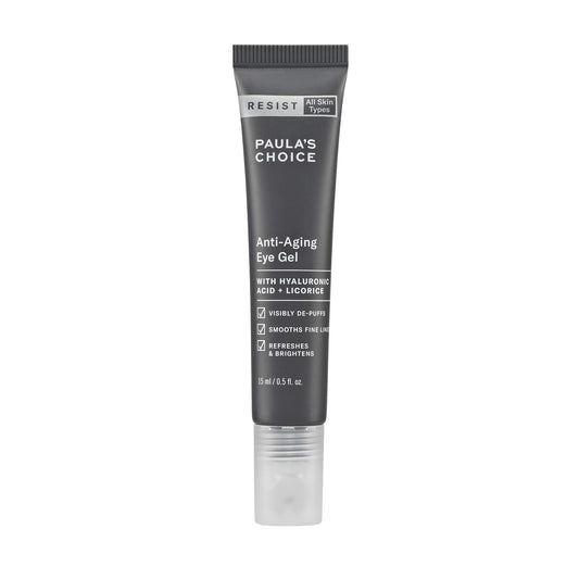 Paula's Choice RESIST Anti-Aging Eye Gel Tube with Cooling Metal Applicator for Puffy Eyes and Wrinkles