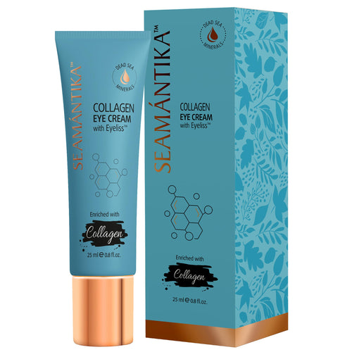 SEAMANTIKA Collagen Under Eye Cream for tightening and firming puffiness and eye bags.