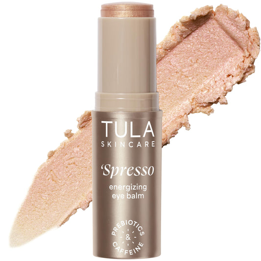 TULA Skin Care ‘Spresso Energizing Eye Balm Americano Shade - Portable Caffeine Eye Stick for Brightening