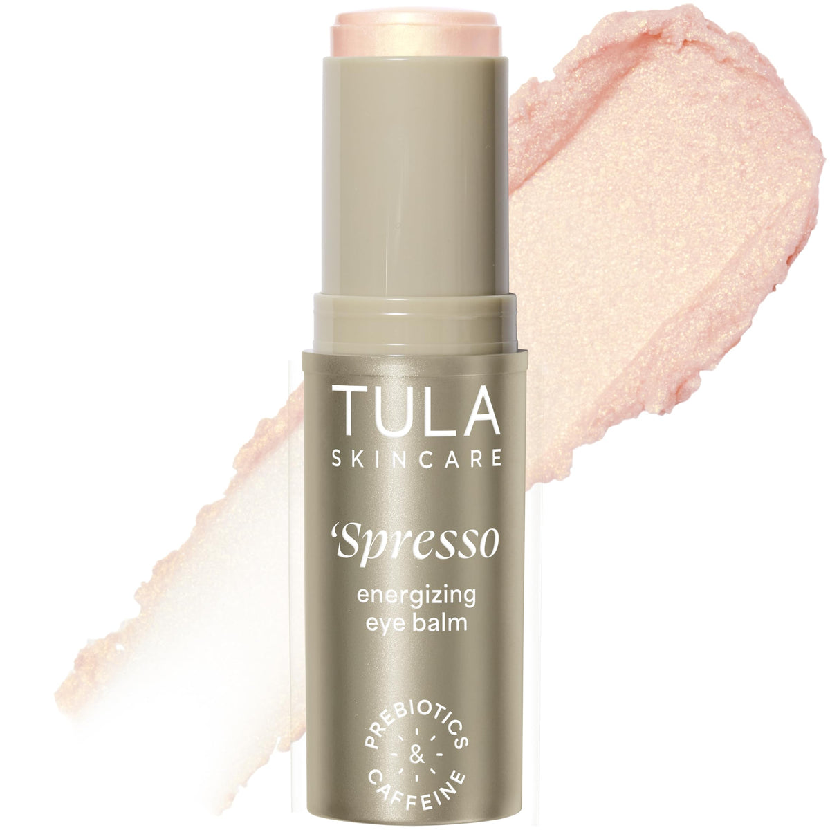 TULA Skin Care ‘Spresso Energizing Eye Balm Gold Glow Shade - Luminous Caffeine Eye Stick for Glow