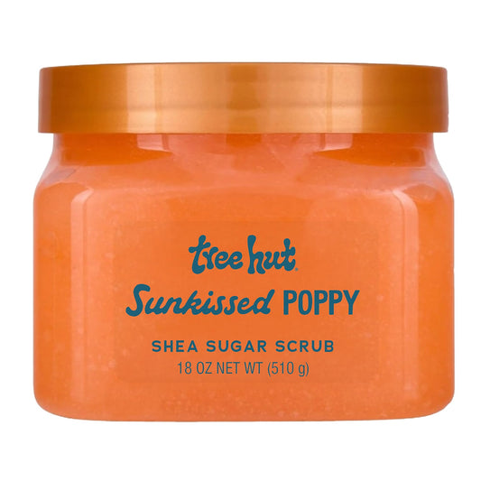 Tree Hut Sunkissed Poppy Shea Sugar Body Scrub 18 oz jar