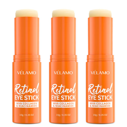 VELAMO ADVANCED Retinol Eye Stick 3-Piece Set - Korean Anti-Aging Skincare Formula